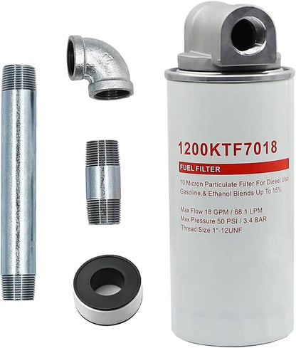 1200KTF7018 Fuel Filter 10 Micron 3/4" 18GPM 50PSI 10Micron Fuel Filtration - Image 9