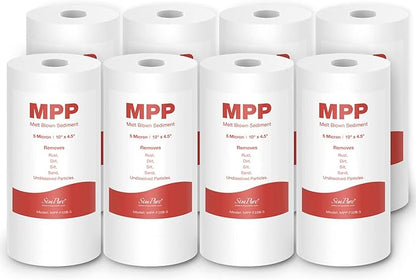 SimPure Sediment Water Filters, 5 Micron 10" x 4.5" Whole House Water Filter by SimPure_Water