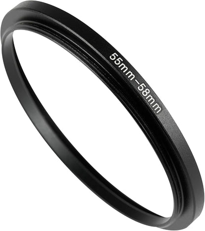 55-58mm Metal Step-Up/Down Ring Adapter Compatible by Unknown