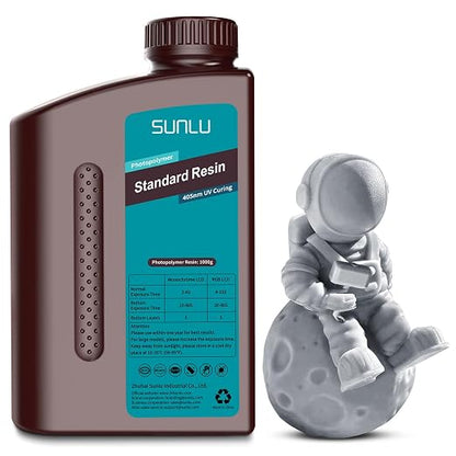 SUNLU 3D Printer Resin, 1kg Fast Curing Standard 3D Resin by SUNLU