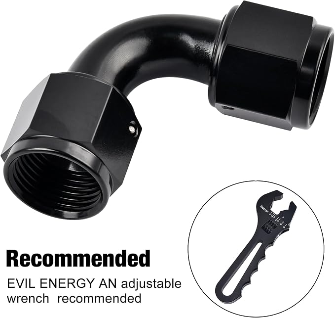 EVIL ENERGY 4AN Female to 4AN Female 90 degree Swivel Coupler Fitting Union - Image 4