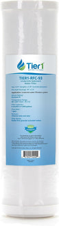 Tier1 25 Micron 10 Inch x 2.5 Inch | Whole House Radial Flow Granular Activated by Tier1