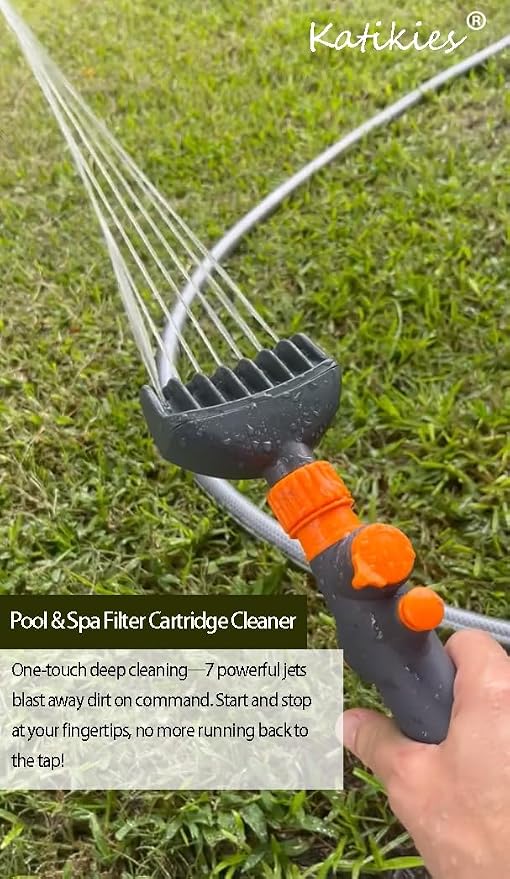 Pool Cartridge Filter Cleaner Tool, Filter Cleaning Wand - Image 2