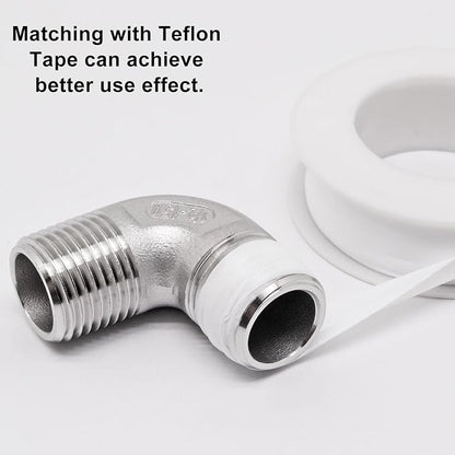 1/2" x 1/2" NPT 90 Degree Elbow 304 Stainless Steel Pipe Fittings Male Threaded - Image 4