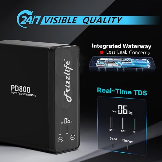 Frizzlife 800GPD Reverse Osmosis Water Filter, NSF/ASNI 58&53&42&372 Standard - Image 5
