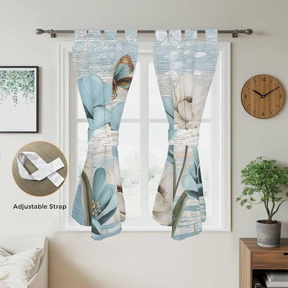 Spring Floral Living Room Curtains 84 Inch Length, Window Curtains Tab Top - Image 5