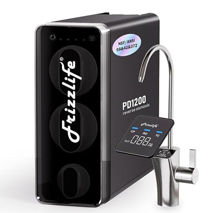 Frizzlife 1200GPD Reverse Osmosis Water Filter, NSF/ANSI 42&58&372 Standards by FRIZZLIFE