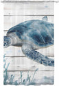 Sheer Curtains 96 Inches Long, Ocean Sea Turtle Semi Sheer Curtains Light by Unknown