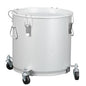 PioneerWorks Fryer Grease Bucket 8 Gal, Coated Carbon Steel Oil Filter Pot by PioneerWorks
