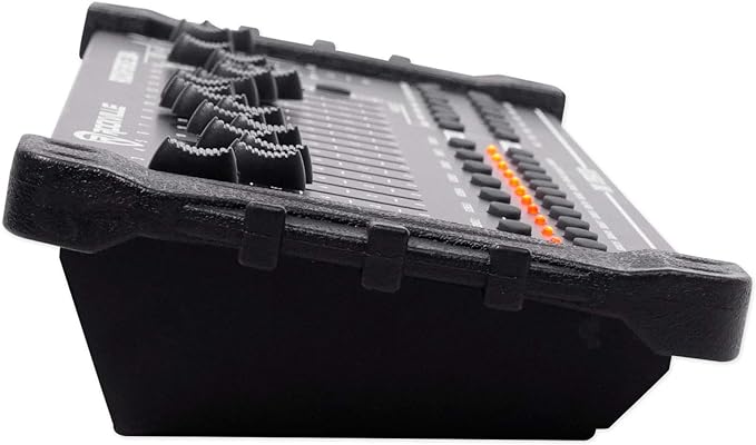 Rockville ROCKFORCE 384 Channel DMX Light/Fog Lighting Controller, MIDI Control, 30 Scene Banks, 6 Chases, LED Display, for DJs and Stage Lighting