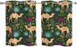 2 Panel Kitchen Cafe Curtains, Retro Desert Camel Sunlight Filtering Nature Air by Hokiten