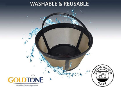 GoldTone Reusable 8-12 Cup Basket Filter fits Black & Decker Coffee Machines - Image 3