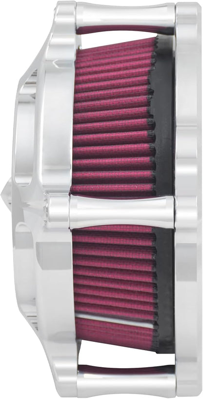 HDBUBALUS Motorcycle CNC Spike Air Cleaner Air Filter Intake System Filter - Image 9