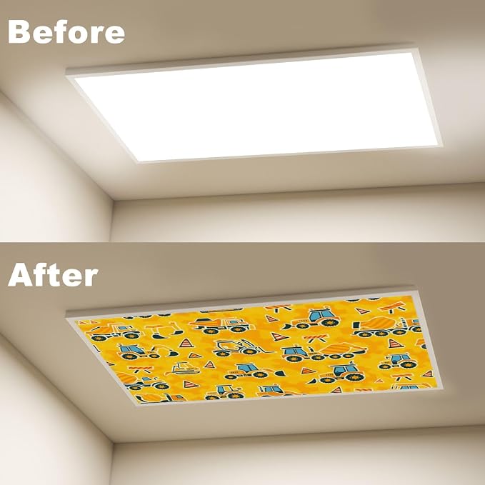 4 Pcs Fluorescent Light Covers for Ceiling Lights Construction Equipment - Image 4