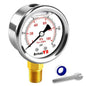 0-150 PSI Pressure Gauge, Liquid-Filled, Stainless Steel Case, Brass Internals by Unknown