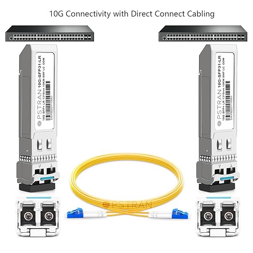 OPSTRAN 10GBASE-LR SFP+ Optical Transceiver Module Compatible with Finisar FTLX1475D3BCL 1310nm 10km DOM Duplex LC SMF 4 Pack