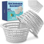 2-Pack Pool Skimmer Basket Replacement by X5MPLXPMX