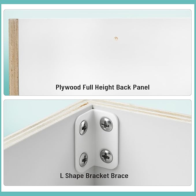 Wall Kitchen Cabinets, RTA Cabinets, White Shaker Cabinet, Wall Mounted, RTA Upper Cabinet, Modern for Kitchen and Bathroom with Door (White, 15" W x 42" H x 12" D)