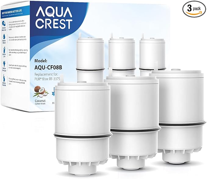 3 Pack Faucet Filter Replacement by AQUACREST