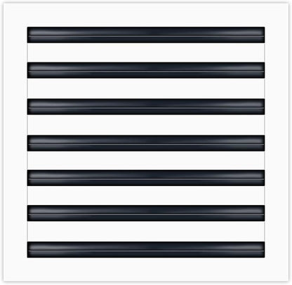 BUILDMART - 14x14 Modern AC Vent Cover - Decorative White Aluminum Air Vent - by TexasBuildmart