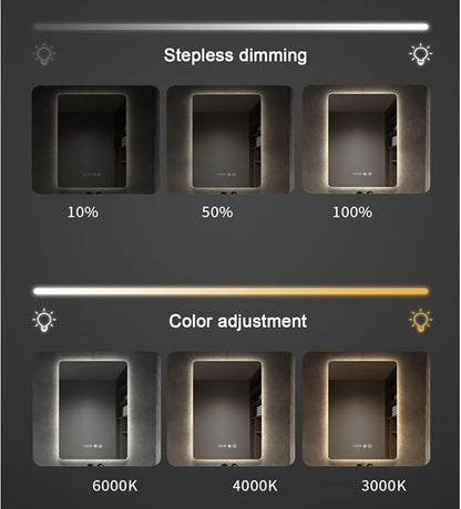 Bathroom Mirror with LED Lights，Bathroom Led Mirror ，Backlit Bathroom Mirror - Image 4