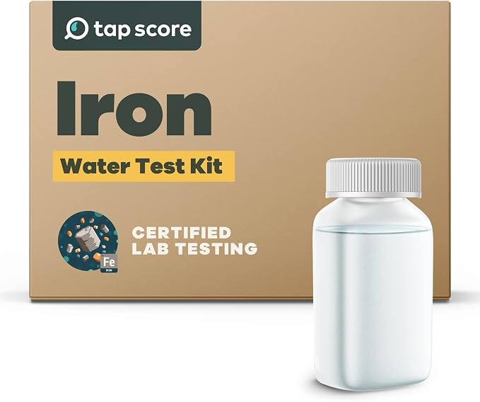 Tap Score Iron in Water Test Kit | Well or City | Full Report | EPA Certified by TapScore