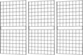 7RiversART Grid Wall Commercial Grade Grid Panels Heavy Duty Panel for Retail Display 2' W x 4' H, Black (Pack of 3) Portable