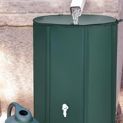 Goplus 100 Gallon Collapsible Rain Barrel, Portable Rain Barrels to Collect - Image 9