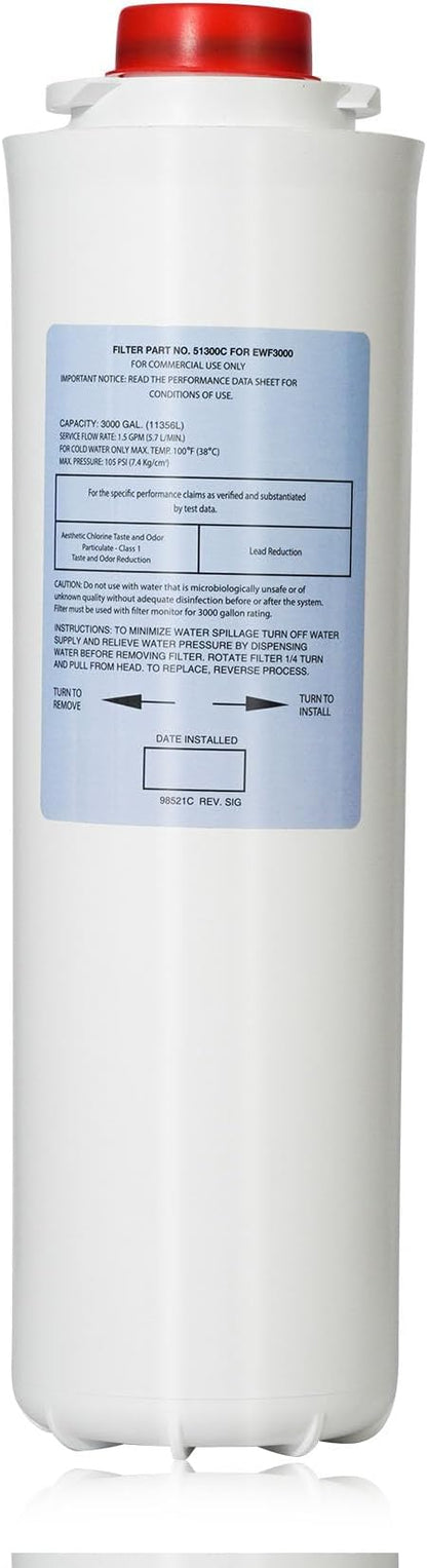Water Filter Replacement for EWF3000（No Chip）, 1 Packs Replacement Large by ZUCCIO