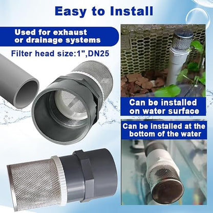 1" Stainless Steel Filter Cover Connected to 1 inch/DN25 Grey PVC Filter Water - Image 5