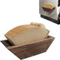Coffee Filter Holder Magnetic, Solid Walnut Wood Coffee Filter Storage Organizer by Unknown
