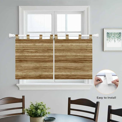Vintage Western Kitchen Curtains 36 Inch Length, Small Window Curtains Tab Top - Image 4