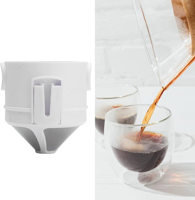 Foldable Portable Stainless Steel Coffee Filter Cup Ultra Fine Drip Tool - Image 7