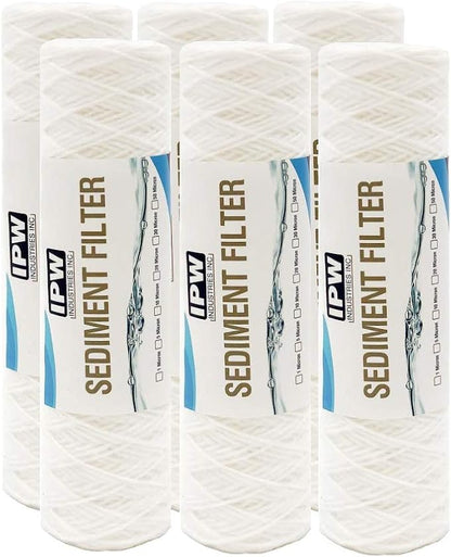IPW Industries Inc. 50 Micron String Wound Water Filter by Isopure_WaterIPWINDUSTRIES