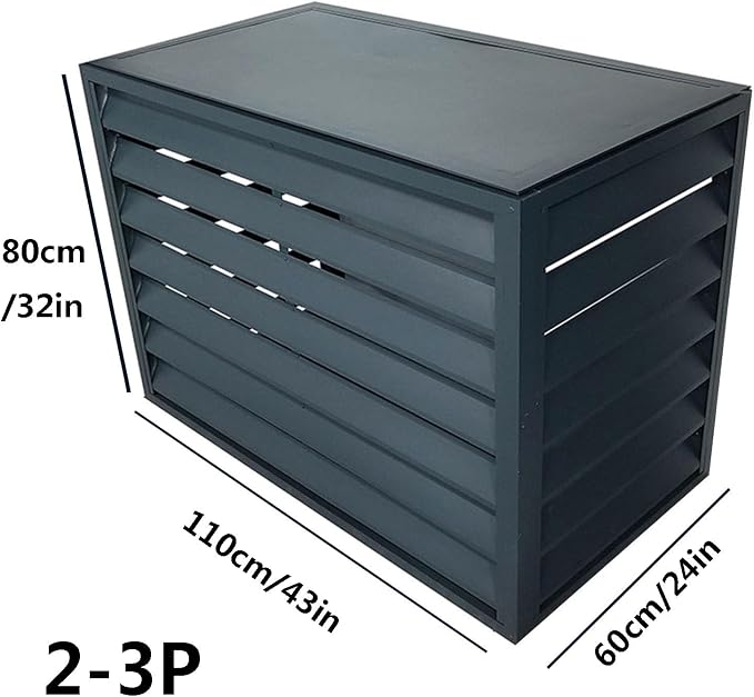 Freestanding Louvered Space Divider, outdoor garbage can enclosures, balcony - Image 2