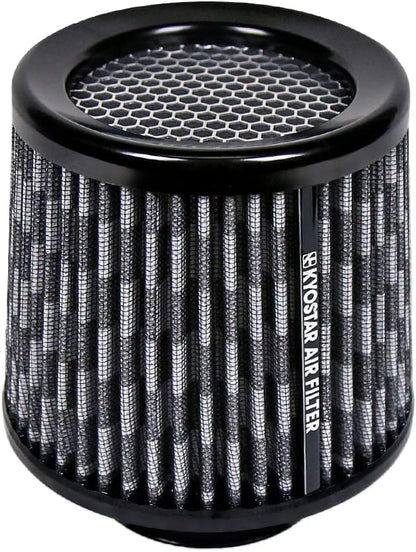 KYOSTAR Universal 3" High-Flow Air Filter, Reusable Cone Cold Air Intake by Kyostar