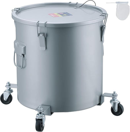VEVOR Fryer Grease Bucket, 8 Gal Oil Disposal Caddy by VEVOR