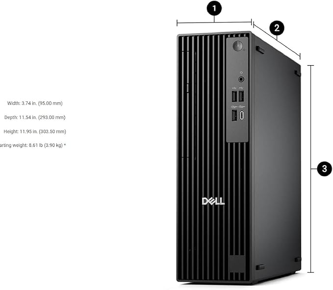 Dell Pro Slim QCS1250 Business Desktop, New OptiPlex Version, Ultra-Quiet Design, Dual 4K Monitor Support, USB-C, Windows 11 (Intel i7-14700, 64GB RAM | 2TB SSD)