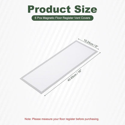 YOKIVE 6 Pcs Magnetic Floor Vent Covers, Floor Register Cover PVC Mesh Air Vent - Image 2