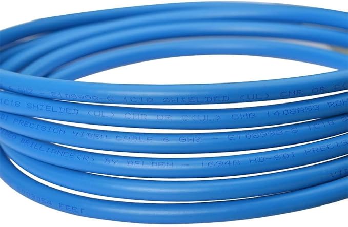 Superbat 3G/6G/12G SDI Cable 1ft BNC Jumper Belden 1694A Cable,Supports HD-SDI/3G-SDI/4K/8K Video,for Cameras Converter,Precision SDI Cord (1Pcs)
