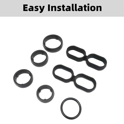 Engine Oil Filter Housing O Ring Seal Kit 68191356AA Replacement - Image 3