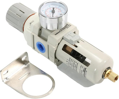 3/8" NPT Air Filter Pressure Regulator Combo Piggyback, Air Compressor Filter - Image 5