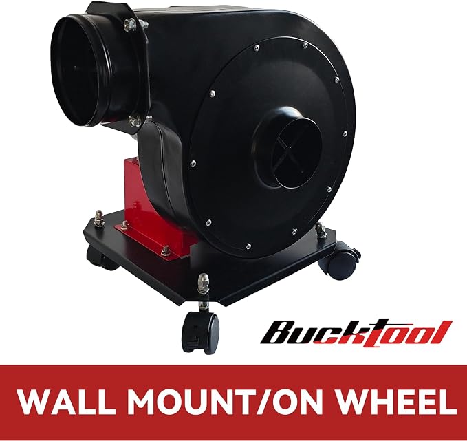 BUCKTOOL 1.2HP Wall Mount Dust Collector - Image 4