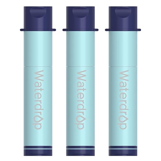 Waterdrop Gravity Water Filter Straw, Camping Water Filtration System, Water by Waterdrop