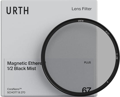 Urth 52mm Magnetic Ethereal Black Mist ½ Diffusion Lens Filter — Cinematic by Urth