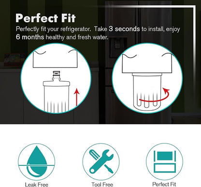 ICEPURE PLUS NSF53&42 Premium 5231JA2002A Refrigerator Water Filter Replacement - Image 4