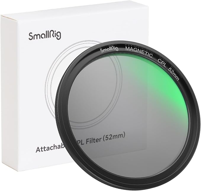 SmallRig 52mm Magnetic Circular Polarizers Filter, HD Optical Glass 28 Layer by SmallRig