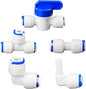 Water purifier globe valve, straight through 1/4 "FPT pipe quick collection by Unknown
