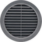 Graphite/Gray 5" Inch Round Ventilation Grille by Unknown