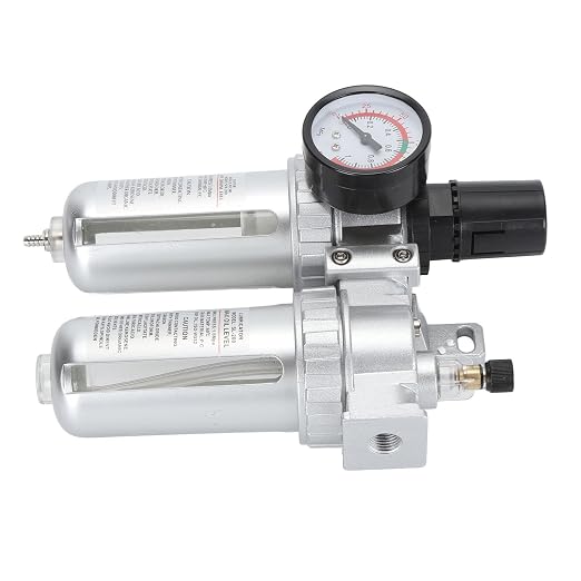 1/4 Inch Aluminum Alloy Air Filter Pressure Regulator, Compressed Air Line - Image 2